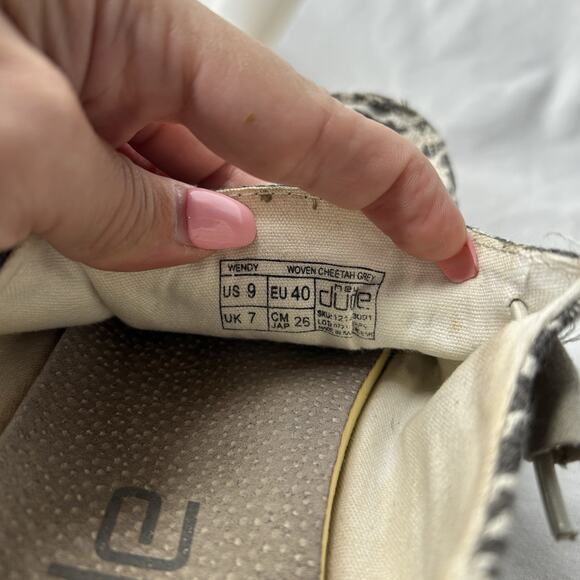 Hey Dude Wendy Woven Cheetah Gray Women’s Size 9 - Picture 7 of 7